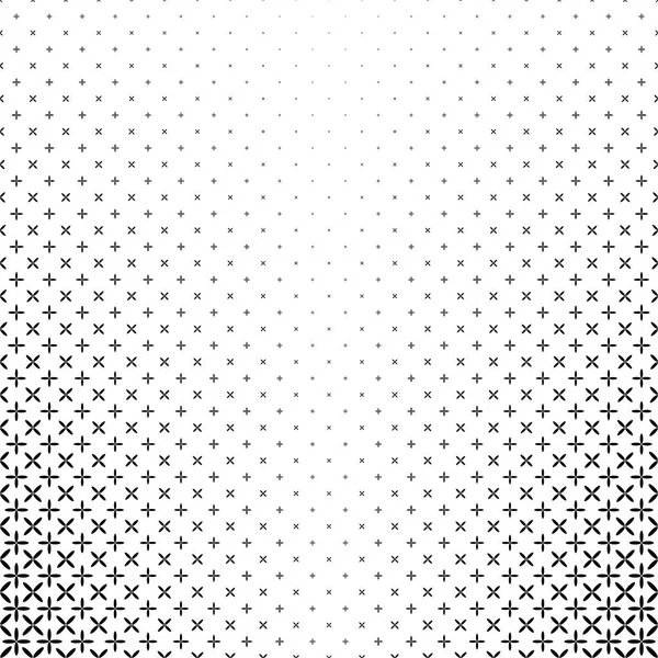 Monochrom abstrakt ellipsenförmiger Hintergrund - schwarz-weißer geometrischer Halbtonvektor — Stockvektor