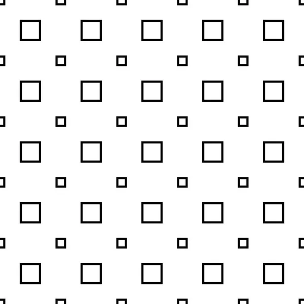 Monochrome seamless abstract geometrical square pattern — Stock Vector