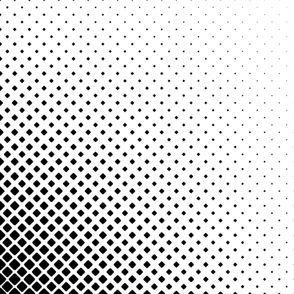 Zwart-wit patroon van abstracte vierkante achtergrond - monochroom geometrische vector design van diagonale pleinen — Stockvector