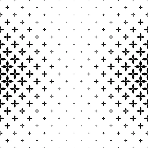 Monochrome geometrical pattern - abstract vector background graphic design — Stock Vector