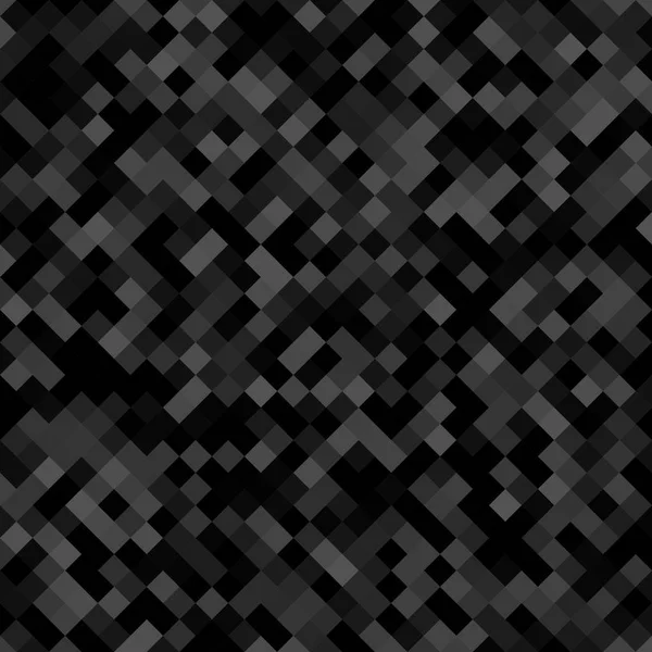 暗い灰色の正方形のパターン背景 - 斜めの正方形からの幾何学的ベクトル デザイン — ストックベクタ