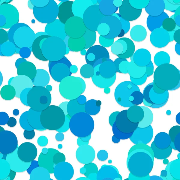 Sich wiederholendes Punktehintergrundmuster - Vektorgrafik-Design aus mehrfarbigem Hellblau mit Schatteneffekt — Stockvektor