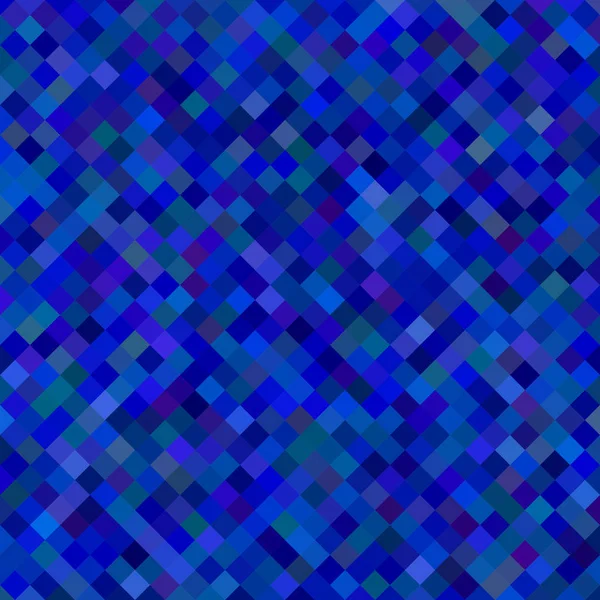 正方形のパターン背景色 - ブルーの色調で斜め正方形の幾何学的なベクトル グラフィック — ストックベクタ