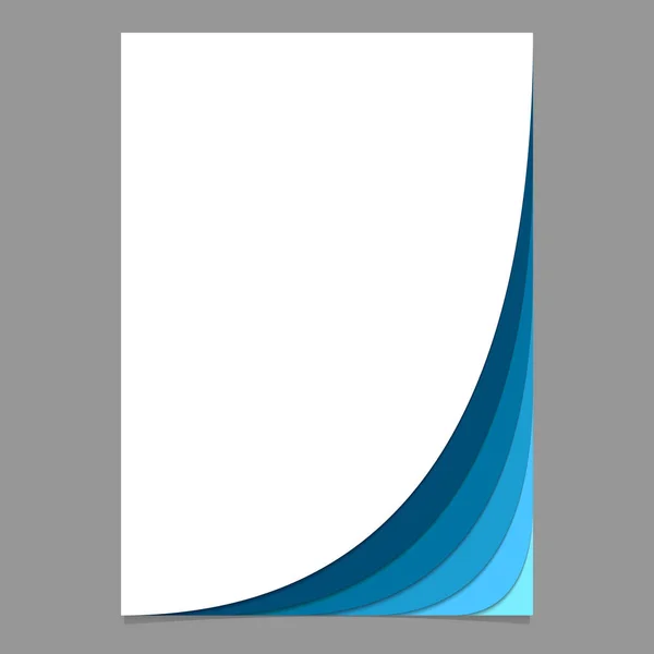 Abstraktní brožura šablona od zakřivené pruhy - vektor stránky, šablonu návrhu s efektem stínování — Stockový vektor
