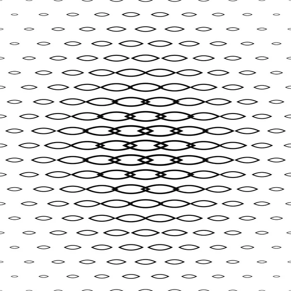 Αφηρημένη μονόχρωμη καμπύλο σχήμα μοτίβο — Διανυσματικό Αρχείο