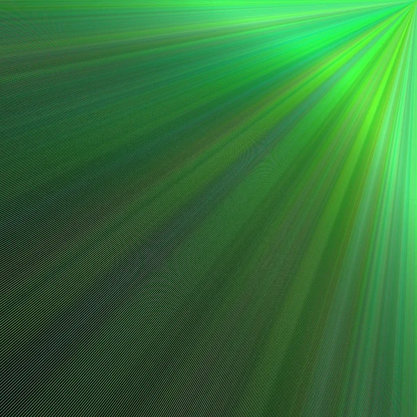 Diseño de fondo de explosión de rayos verdes: gráfico vectorial de rayos de la esquina superior derecha — Archivo Imágenes Vectoriales