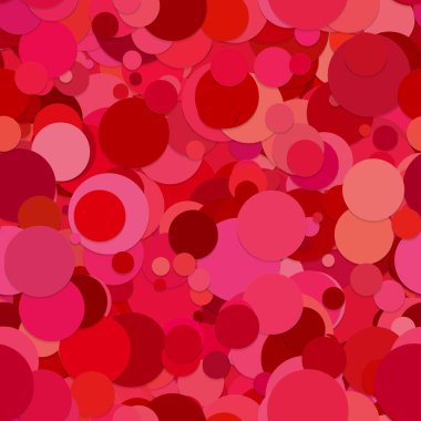 Soyut kesintisiz daire arka plan deseni - vektör tasarımı gölge efekti ile kırmızı tonları nokta üzerinden