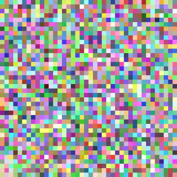 Pixel carrelage carré mosaïque fond - graphique vectoriel géométrique de carrés multicolores — Image vectorielle