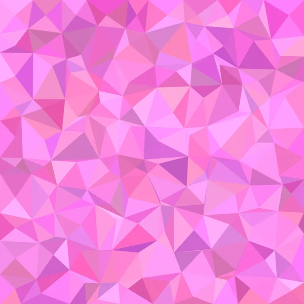 Abstraktes Dreieck Mosaik Hintergrund - Polygon Vektor Illustration von unregelmäßigen Dreiecken in rosa Tönen — Stockvektor