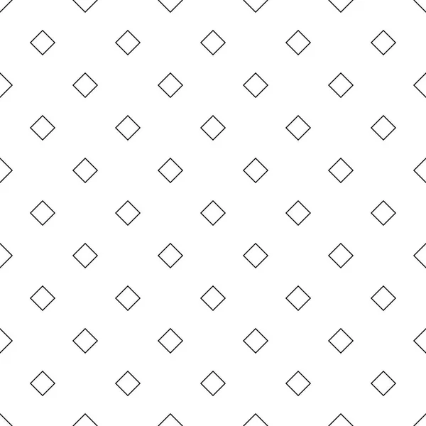 Fondo de patrón cuadrado diagonal abstracto sin costuras en blanco y negro - ilustración simple vectorial geométrica de medio tono — Vector de stock