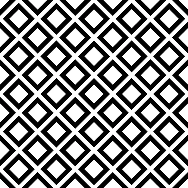 Ontwerp van de achtergrond van naadloze abstracte monochroom diagonale vierkante patroon - halftone geometrische vectorafbeelding — Stockvector