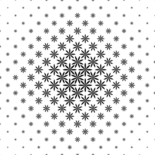 Geometrische patroon van zwart-wit - abstracte achtergrond illustratie uit gebogen vormen — Stockvector