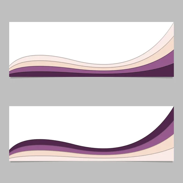 Abstract banner background from wave stripe layers - vector design with — Stock Vector