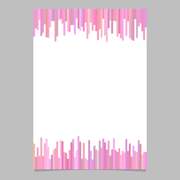 Plantilla de folleto de rayas verticales - gráfico de folleto vectorial con fondo blanco — Archivo Imágenes Vectoriales