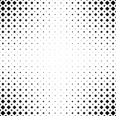Tek renkli soyut kare desen arka plan - siyah ve beyaz geometrik vektör grafik tasarımdan çapraz kareler