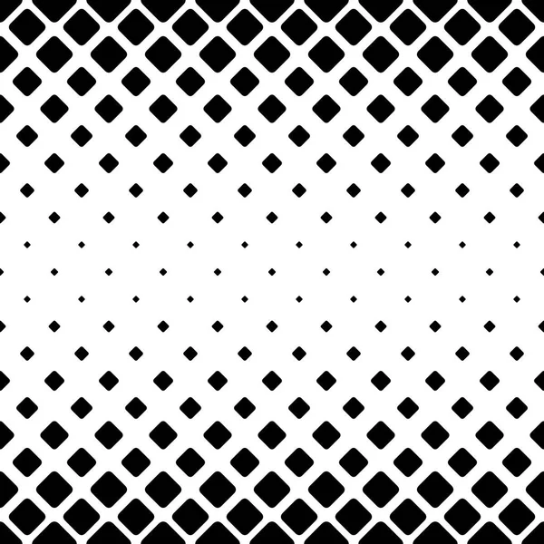 Monochrome abstract square pattern background - black and white geometric vector design from diagonal rounded squares — Stock Vector