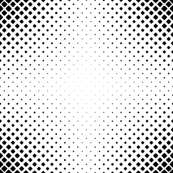 Monochrome square pattern background - black and white geometric vector illustration from diagonal rounded squares — Stock Vector