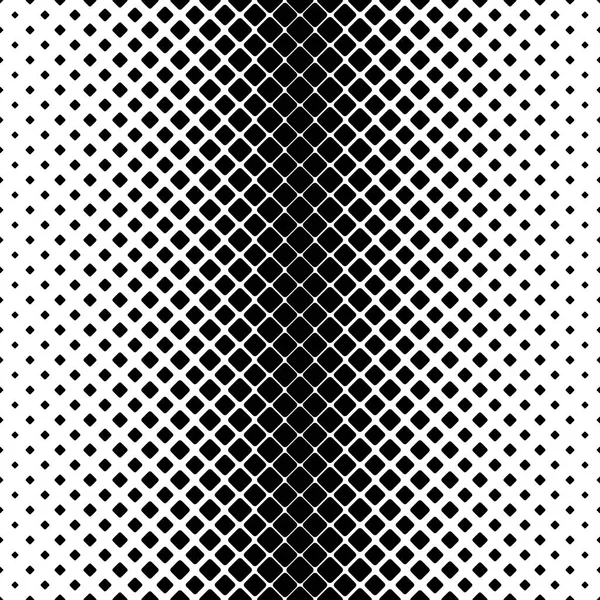 Sfondo quadrato monocromatico - illustrazione geometrica vettoriale in bianco e nero da quadrati diagonali arrotondati — Vettoriale Stock