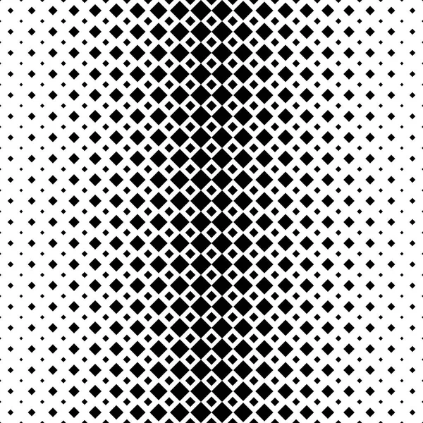 Monochromatic abstract square pattern background - black and white geometric vector design from diagonal squares — Stock Vector
