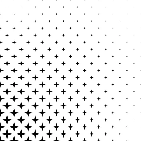 Monochrome star pattern - vector background graphic design from geometric shapes — Stock Vector