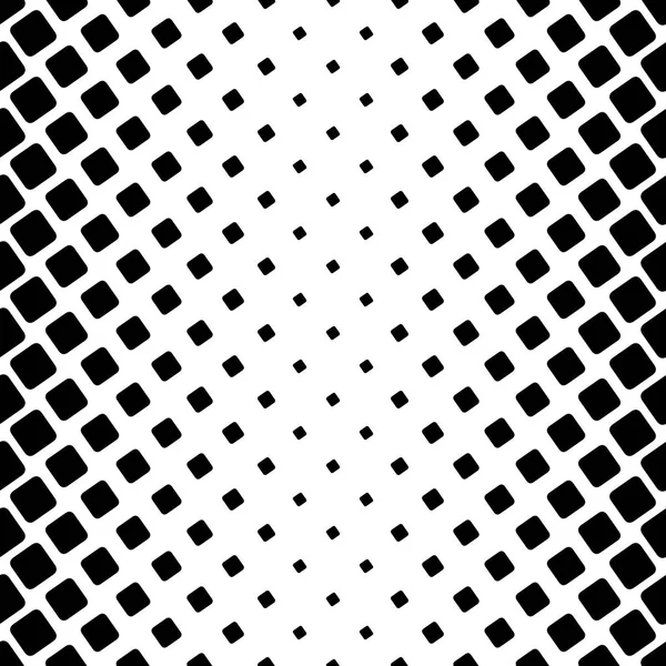 Monochromatické čtvercový vzor - geometrické vektorové grafiky pozadí z úhlové zaoblené čtverečky — Stockový vektor