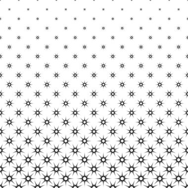 Tek renkli yıldız desen - geometrik şekillerden soyut vektör arka plan