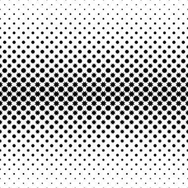 Tek renkli yıldız desen - soyut vektör arka plan tasarımı geometrik şekillerden