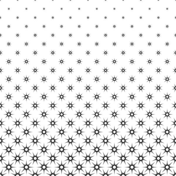 Monochrome star pattern - abstract vector background from geometrical shapes — Stock Vector