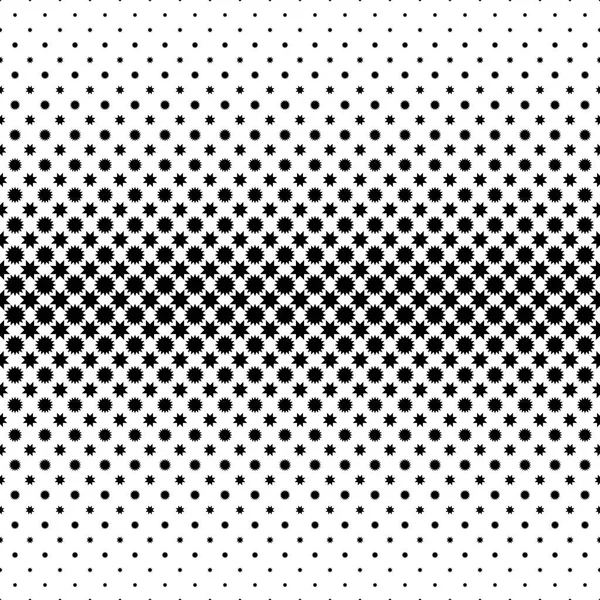 Monochroom sterpatroon - ontwerp van de achtergrond van de abstract vector van geometrische vormen — Stockvector