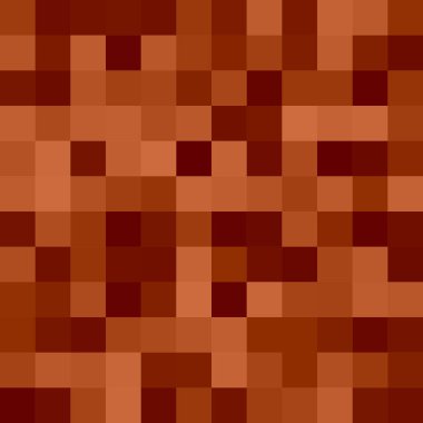 Geometrik kare mozaik arka plan - vektör dizayn kahverengi tonları meydanlarda üzerinden