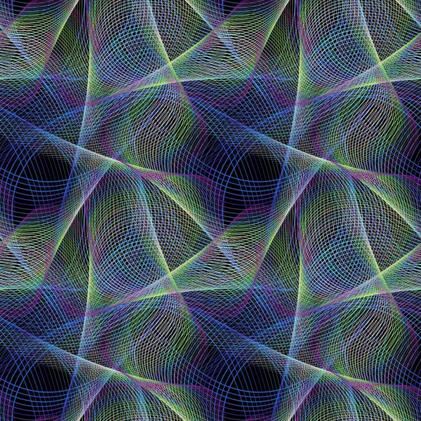 Patrón de diseño fractal generado por computadora sin costura — Vector de stock