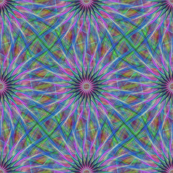 Nahtlose abstrakte fraktale Muster Hintergrund — Stockvektor