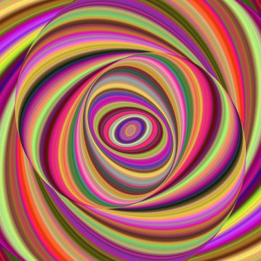 Renkli elips arka plan dijital sanat