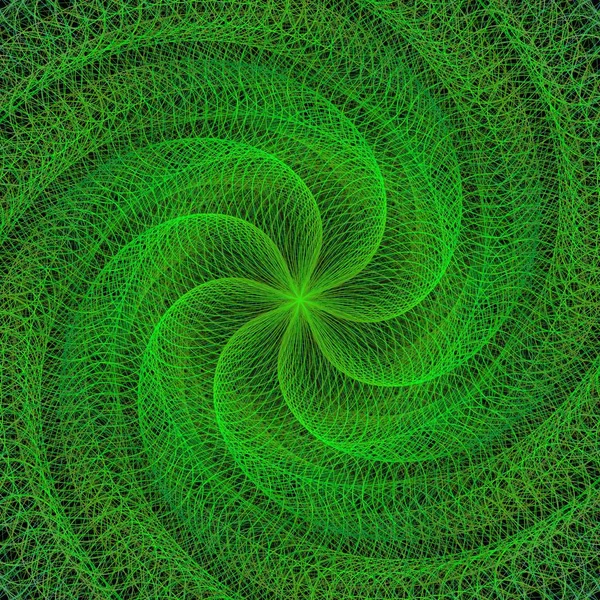 Arrière-plan de conception numérique généré par ordinateur vert — Image vectorielle