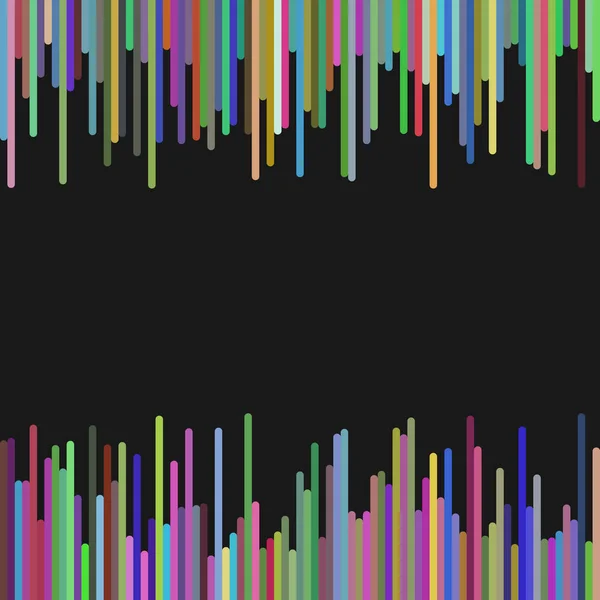 Farbe abstrakter Hintergrund aus abgerundeten vertikalen Streifen — Stockvektor