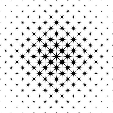 Tek renkli yıldız desen - çokgen şekiller soyut vektör arka plan örnek