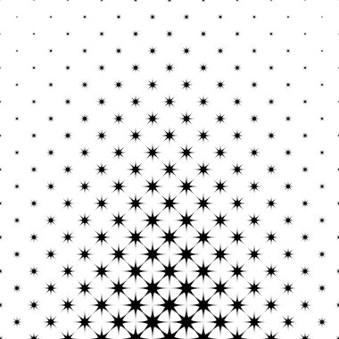 Tek renkli yıldız desen - soyut vektör arka plan tasarımı geometrik şekillerden