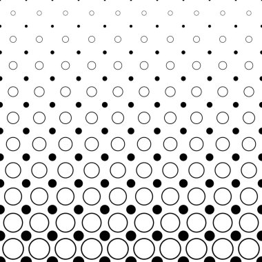 Tek renkli daire desen - soyut geometrik vektör arka plan noktalar ve daireler