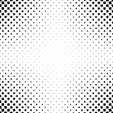 Tek renkli soyut kare desen arka plan - siyah ve beyaz geometrik vektör grafiği, açısal kareler