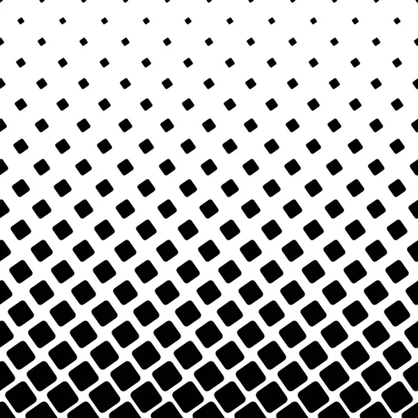 Monochrome square pattern - halftone abstract vector background graphic from angular rounded squares — Stock Vector