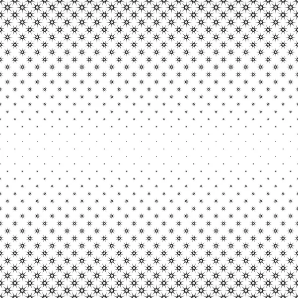 Monochromes Sternmuster - abstrakter Vektorhintergrund aus polygonalen Formen — Stockvektor