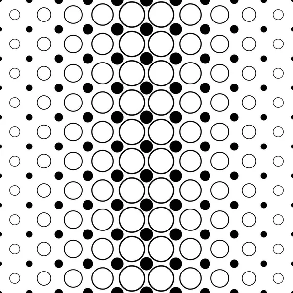 Padrão de círculo monocromático - abstrato gráfico de fundo geométrico de pontos e círculos —  Vetores de Stock