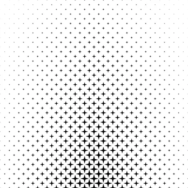 Czarny biały wzór gwiazdek - streszczenie tło grafiki z figur geometrycznych — Wektor stockowy