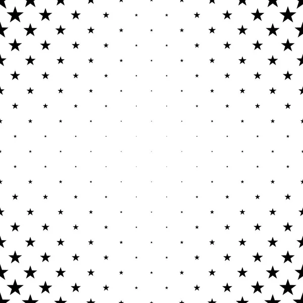 Monochrome star pattern - abstract vector background illustration from geometric shapes — Stock Vector