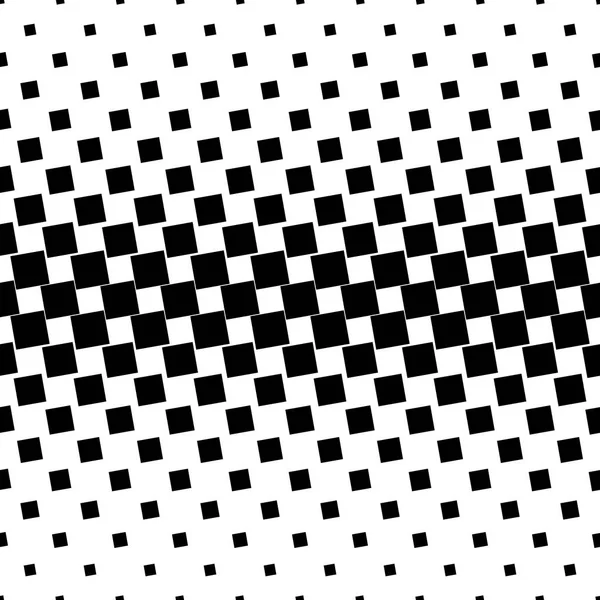 Monochromatische abstrakte quadratische Muster Hintergrund - schwarz-weiße geometrische Vektorgrafik aus eckigen Quadraten — Stockvektor