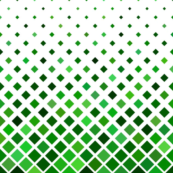 Square pattern background - vector design from diagonal squares in green tones — Stock Vector
