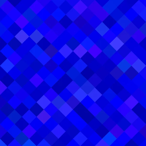 Fondo de patrón cuadrado diagonal abstracto - diseño vectorial geométrico de cuadrados en tonos azules — Vector de stock