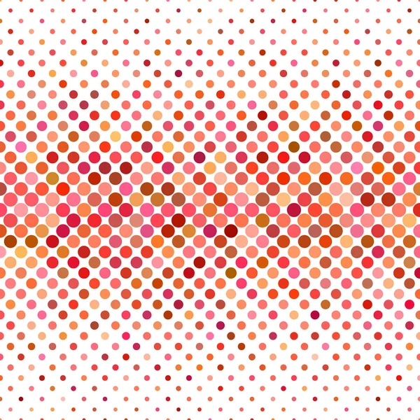 Farbiges Kreismuster Hintergrund - geometrisches Vektordesign aus Punkten in roten Tönen — Stockvektor