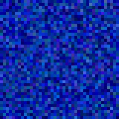 Geometrik kare mozaik arka plan - vektör çizim mavi tonları meydanlarda üzerinden