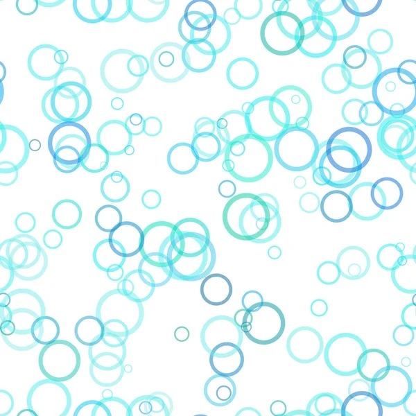 Fond de cercle chaotique sans couture - illustration vectorielle des anneaux avec effet d'opacité — Image vectorielle